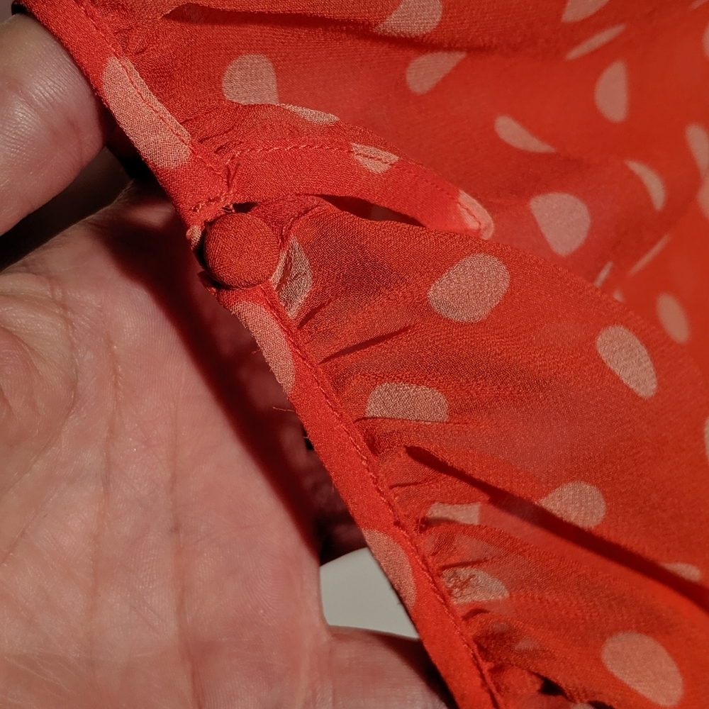 HI THERE Orange Blouse By karen walker Sz8 - Picture 5 of 7